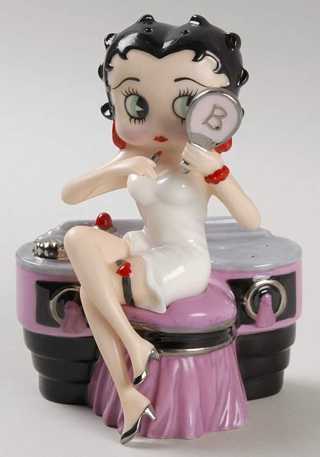 Betty Boop Betty Boop-Salt & Pepper - No Box by Franklin Mint-1