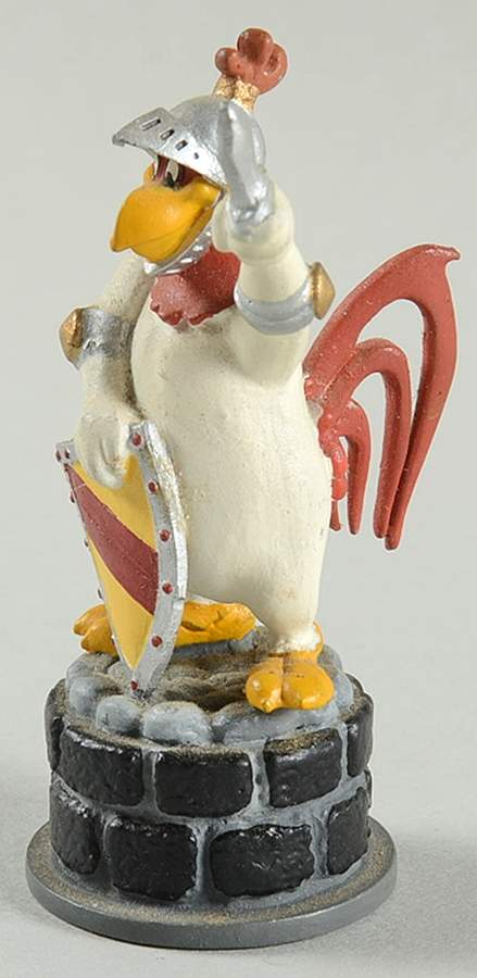 Looney Tunes Foghorn Leghorn-Knight - Knight 2-Black Chess Piece by Franklin Mint-1
