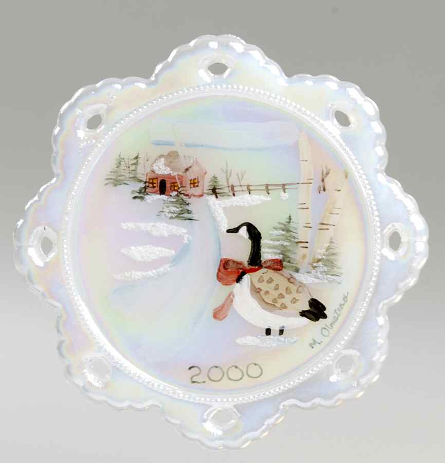 FENton Christmas Ornaments Goose - No Box by Fenton-1