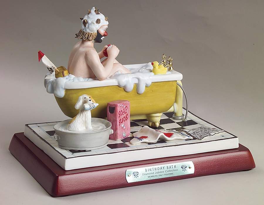 Diamond Jubilee Birthday-Emmett Kelly Jr Birthday Bath - Boxed by Flambro-1