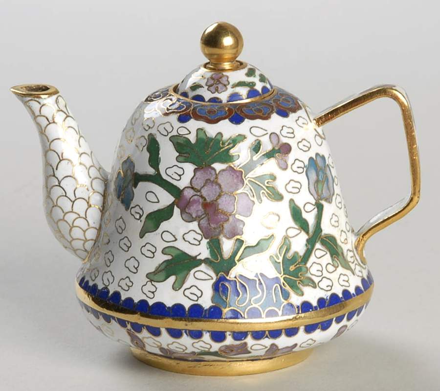 Jewels of the Ming Dynasty Bell Teapot - No Box by Franklin Mint-1