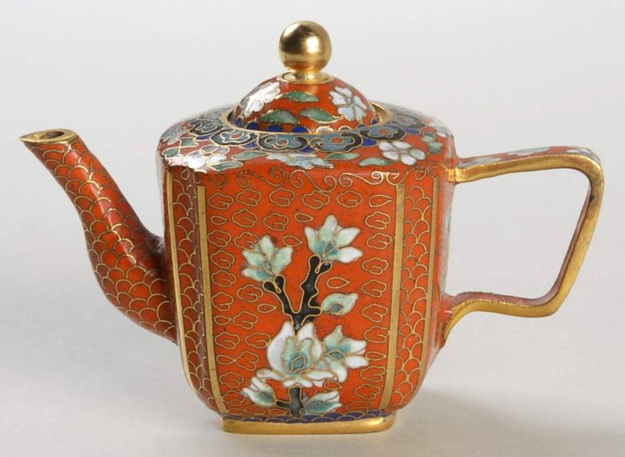 Jewels of the Ming Dynasty Four Season Teapot - No Box by Franklin Mint-1