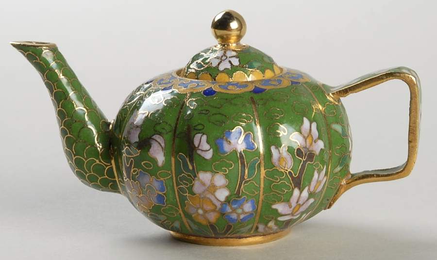 Jewels of the Ming Dynasty Destiny Teapot - No Box by Franklin Mint-1