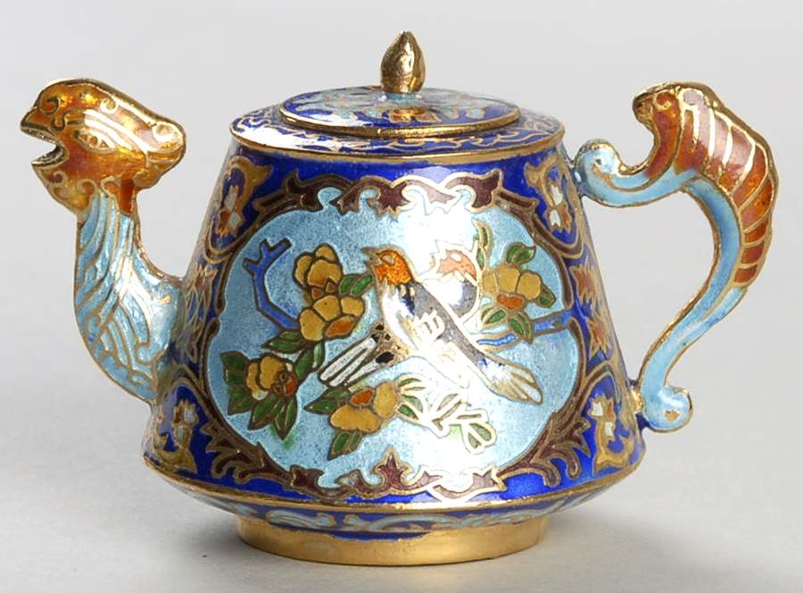 Jewels of the Ming Dynasty Cockerel Teapot - No Box by Franklin Mint-1