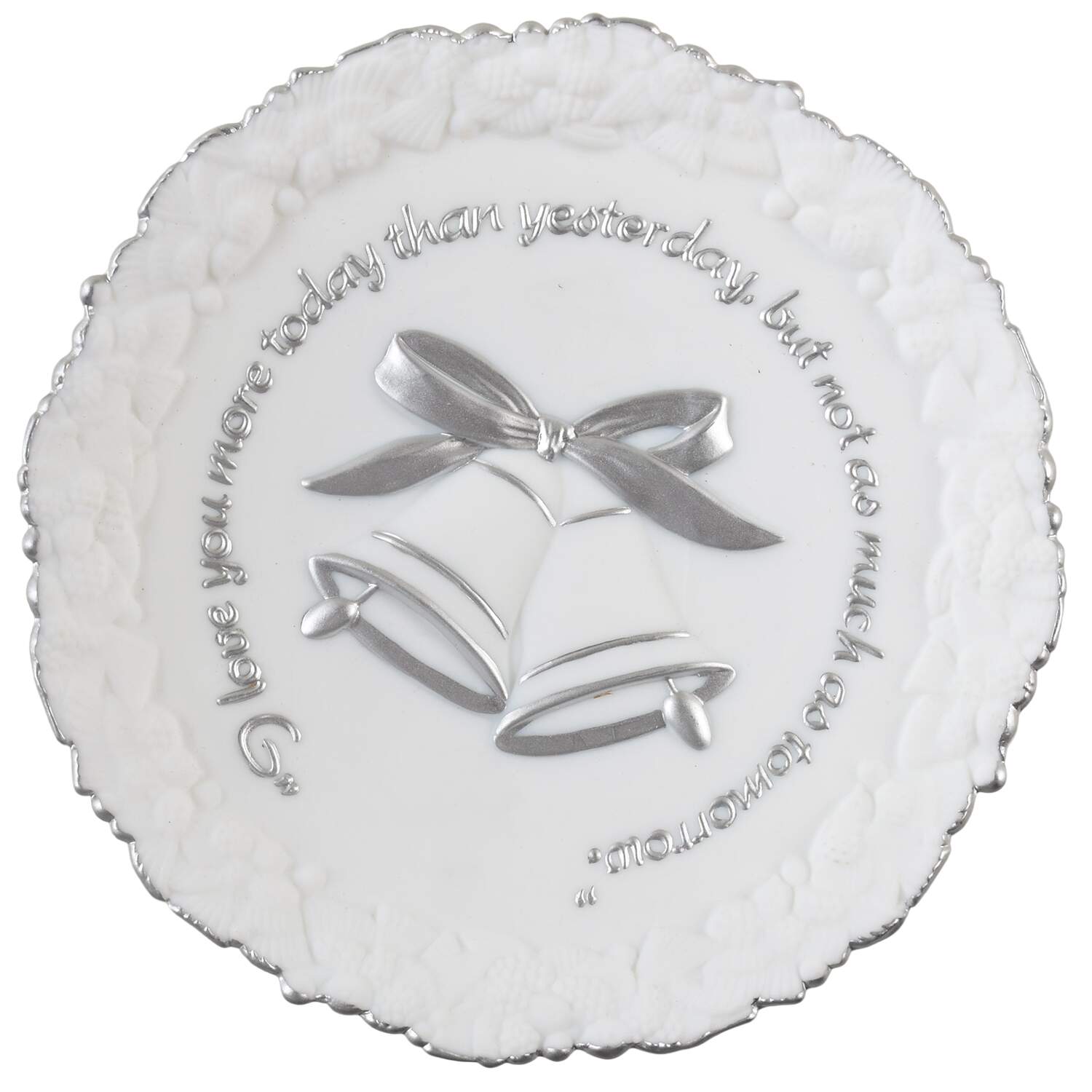 FENton Crystal Plates I Love Your More Today Than Yesterday - Boxed by Fenton-1
