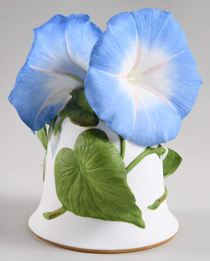 Flower Bells Heavenly Blue Morning Glory - Boxed by Franklin Mint-1