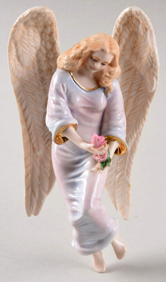 Capodimonte Rose Angel - Boxed by Franklin Mint-1