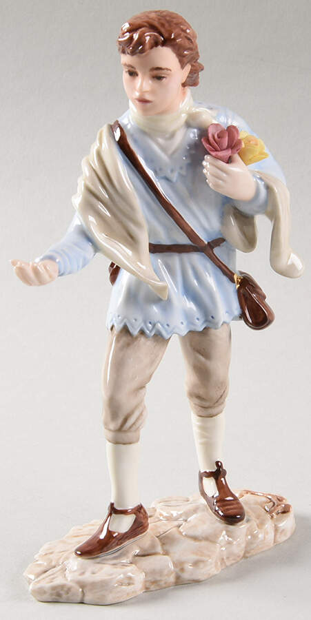 Capodimonte Rose Townsman - Boxed by Franklin Mint-1