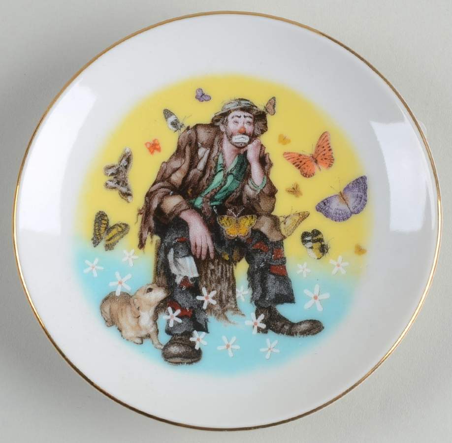 Emmett Kelly Jr Miniature Plates Spring - No Box by Flambro-1