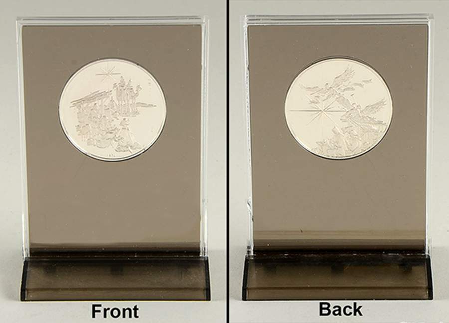 Holiday Medal Proof The Nativity - No Box by Franklin Mint-1