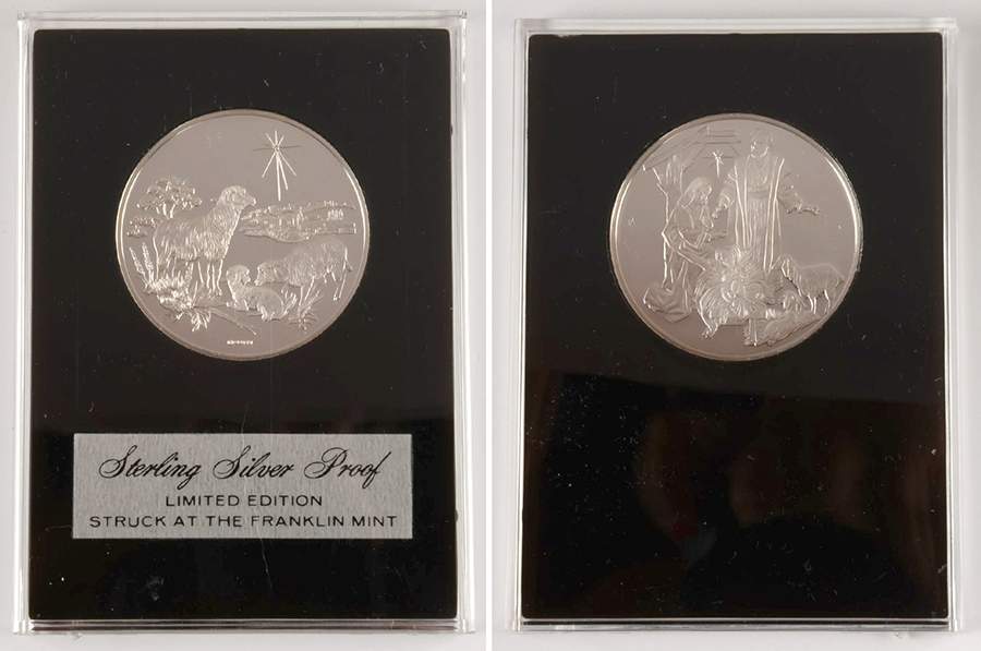 Holiday Medal Proof The Miracle Of Christmas - No Box by Franklin Mint-1
