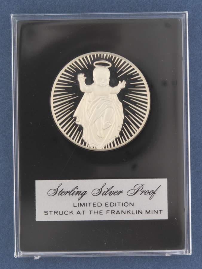 Holiday Medal Proof Christ Child - Boxed by Franklin Mint-1