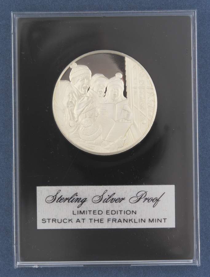 Holiday Medal Proof Christmas Carolers - Boxed by Franklin Mint-1