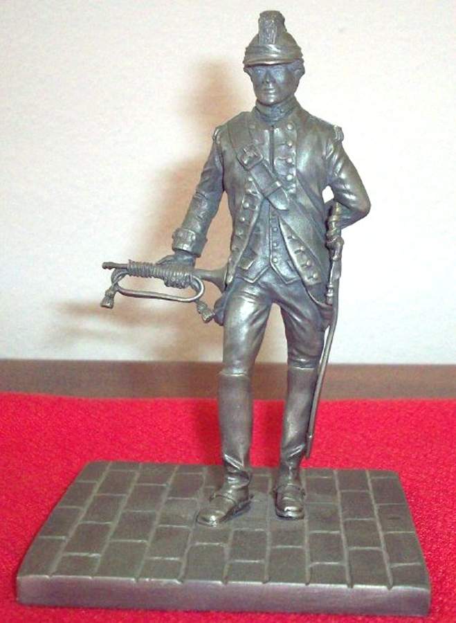 Fighting Men American Revolution Trumpter 2nd Connecticut Regiment - Boxed by Franklin Mint-1