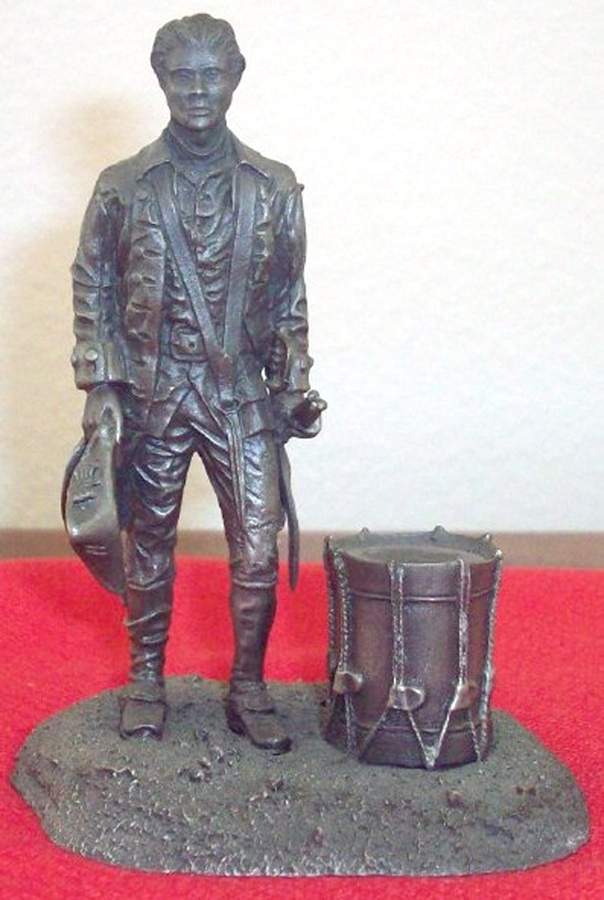 Fighting Men American Revolution Drummer 4th Georgia Regiment - Boxed by Franklin Mint-1