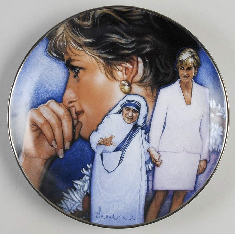 Diana Princess of Wales Angels Among Us - No Box by Franklin Mint-1