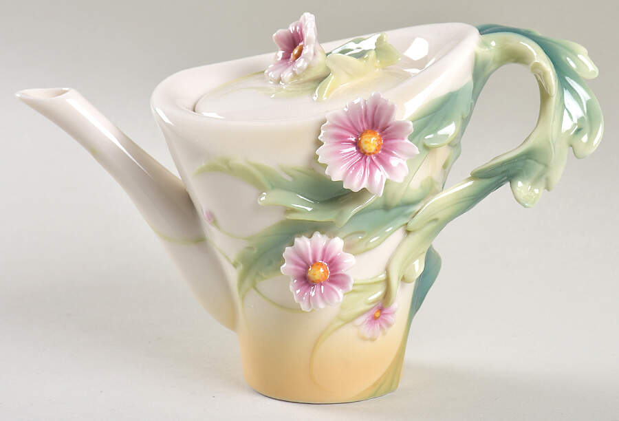Franz Collection Giftware Daisy Teapot - Boxed by Franz Collection-1