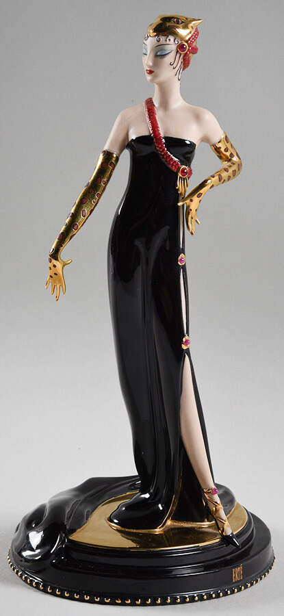 House of Erte' Untamed Beauty - No Box by Franklin Mint-1