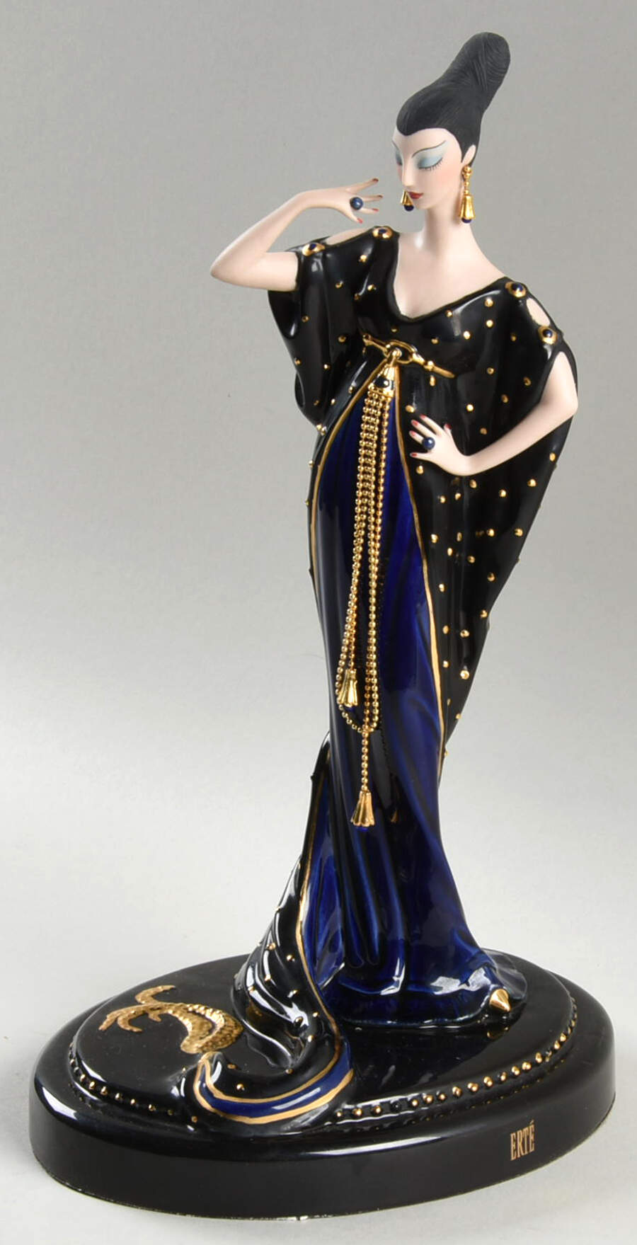 House of Erte' Moonlight Mystique - No Box by Franklin Mint-1