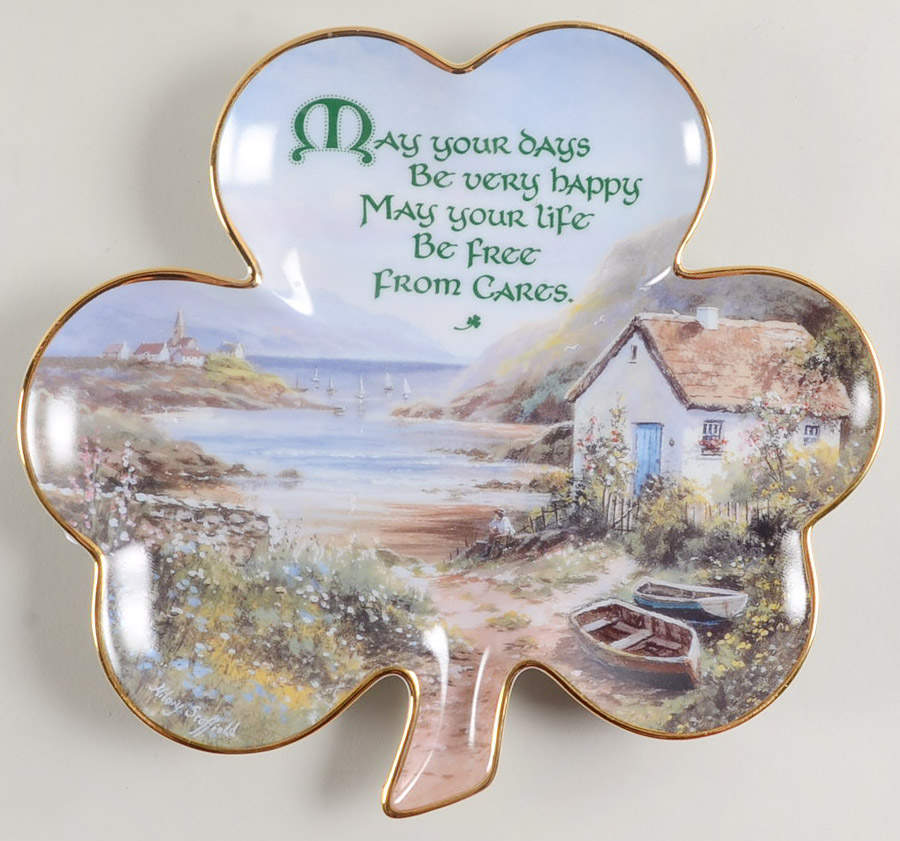 An Irish Blessing May Your Days Be Very Happy - No Box by Franklin Mint-1
