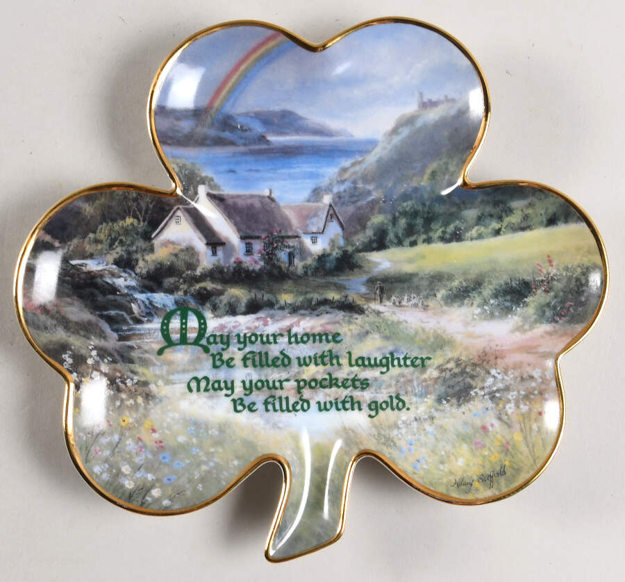 An Irish Blessing May Your Home Be Filled - No Box by Franklin Mint-1