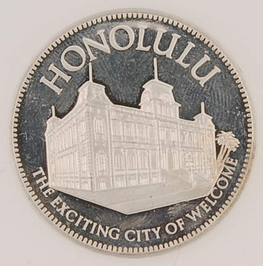 US Conference of Mayors Medals Honolulu Hawaii - No Box by Franklin Mint-1