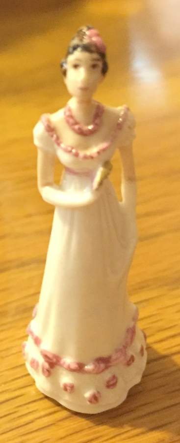 Ladies of Fashion Rose The Empire Lady - No Box by Franklin Mint-1