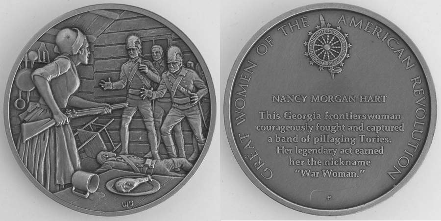 Great Women of the American Revolution Nancy Morgan Hart - No Box by Franklin Mint-1