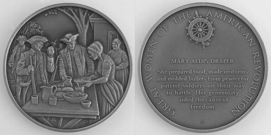 Great Women of the American Revolution Mary Aldis Draper - No Box by Franklin Mint-1