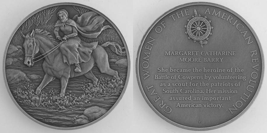 Great Women of the American Revolution Margaret Catharine Moore Barry - No Box by Franklin Mint-1