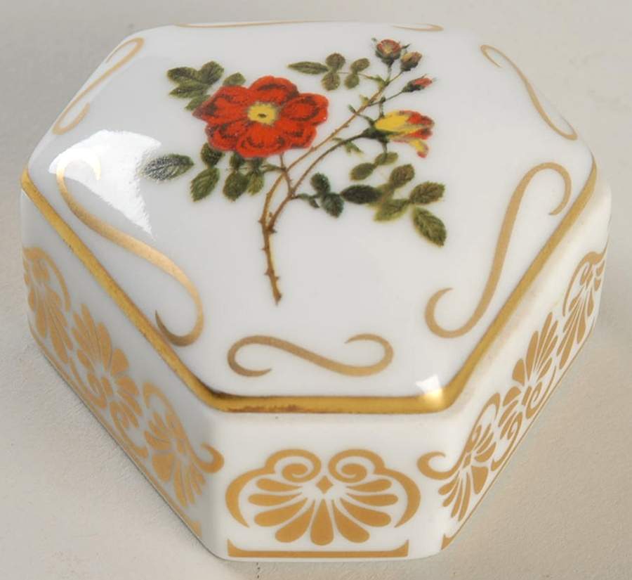 Empress Josephines Rose Garden Rosa Foetida Bicolor - No Box by Franklin Mint-1