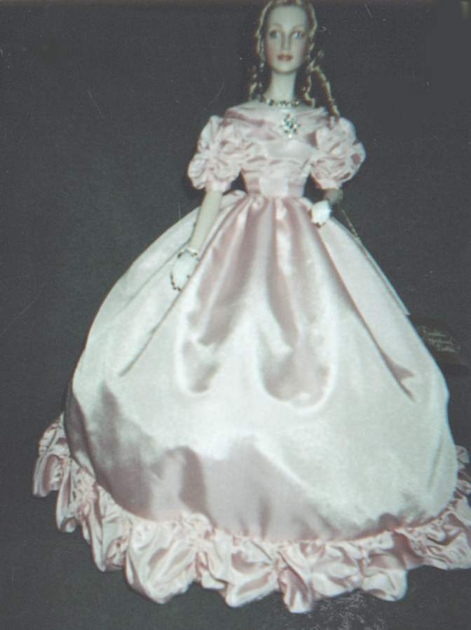 Princess Grace Ball Of The Century-Pink Dress - No Box by Franklin Mint-1