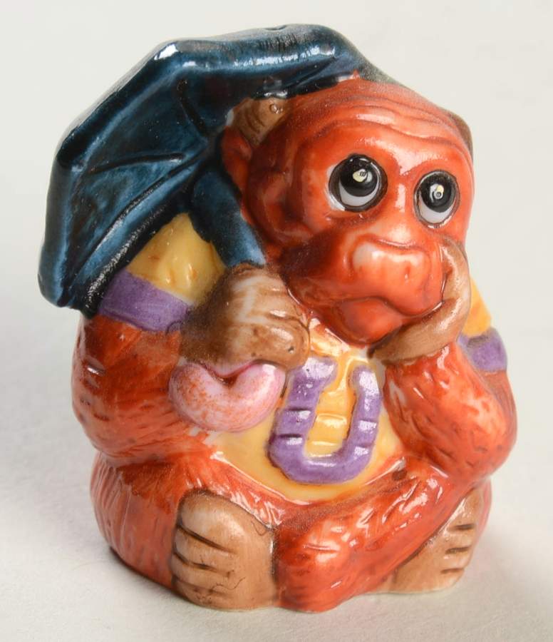 Animal Alphabet Thimbles U Is For Uakari - No Box by Franklin Mint-1