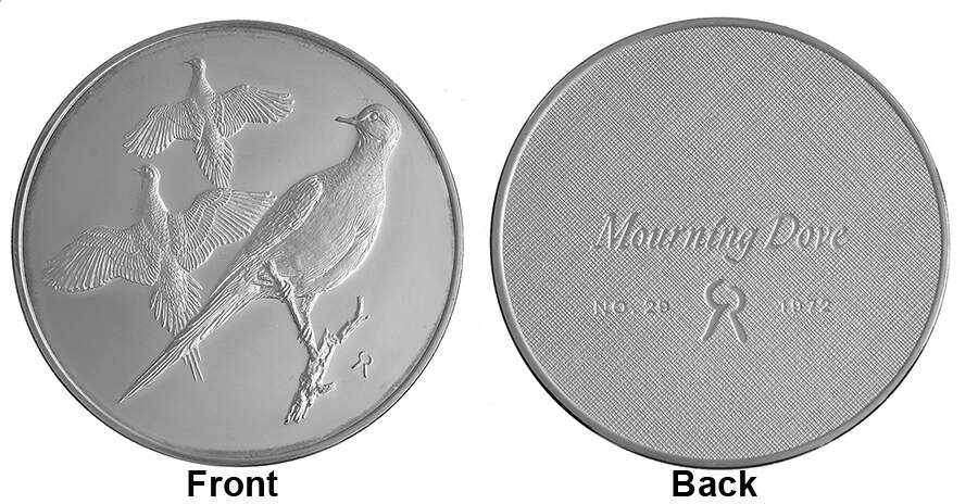Roberts Birds Mourning Dove - No Box by Franklin Mint-1