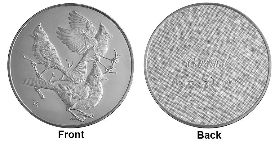 Roberts Birds Cardinal - No Box by Franklin Mint-1