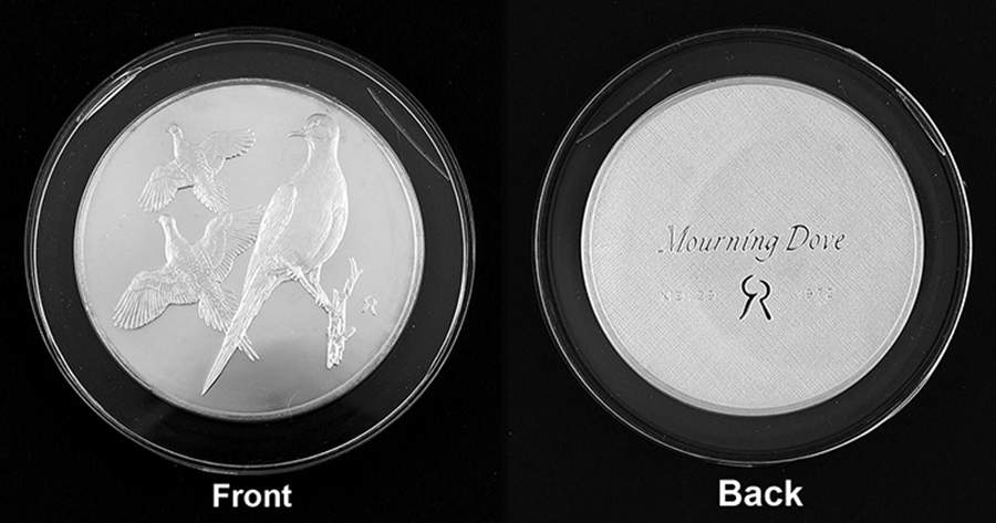 Roberts Birds Mourning Dove - No Box by Franklin Mint-1
