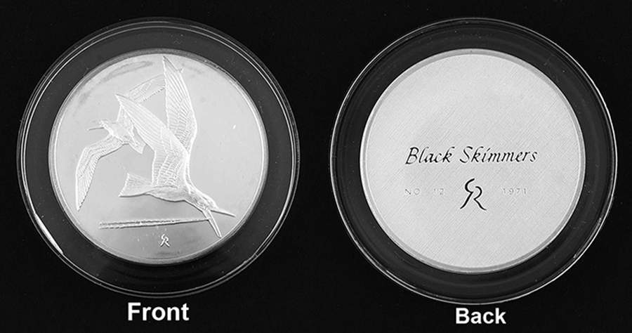Roberts Birds Black Skimmers - No Box by Franklin Mint-1