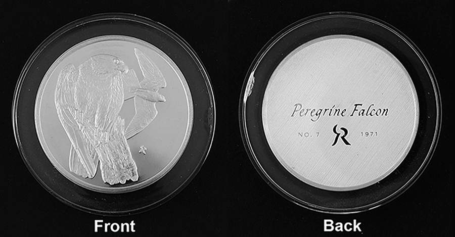 Roberts Birds Peregrine Falcon - No Box by Franklin Mint-1