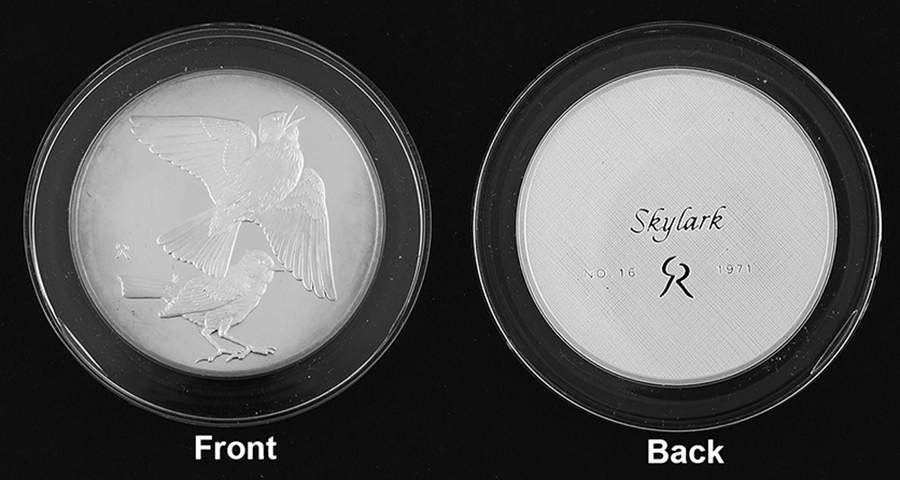 Roberts Birds Skylark - No Box by Franklin Mint-1