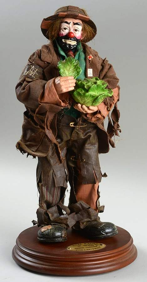 Emmett Kelly Jr Real Rags Eating Cabbage - Boxed by Flambro-1