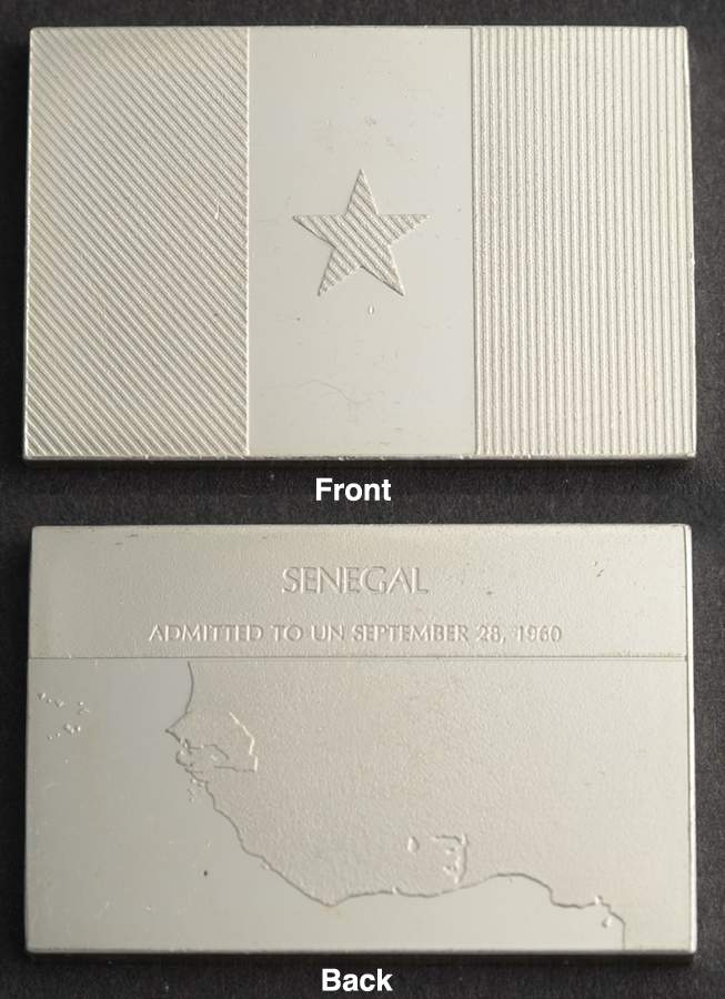 Flags of the United Nations Senegal  - No Box by Franklin Mint-1
