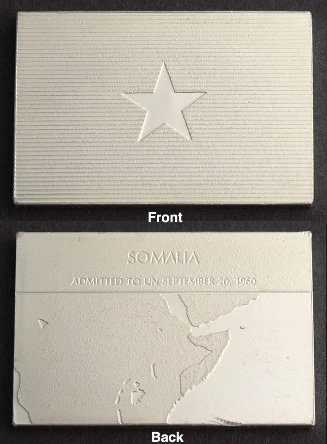 Flags of the United Nations Somalia  - No Box by Franklin Mint-1