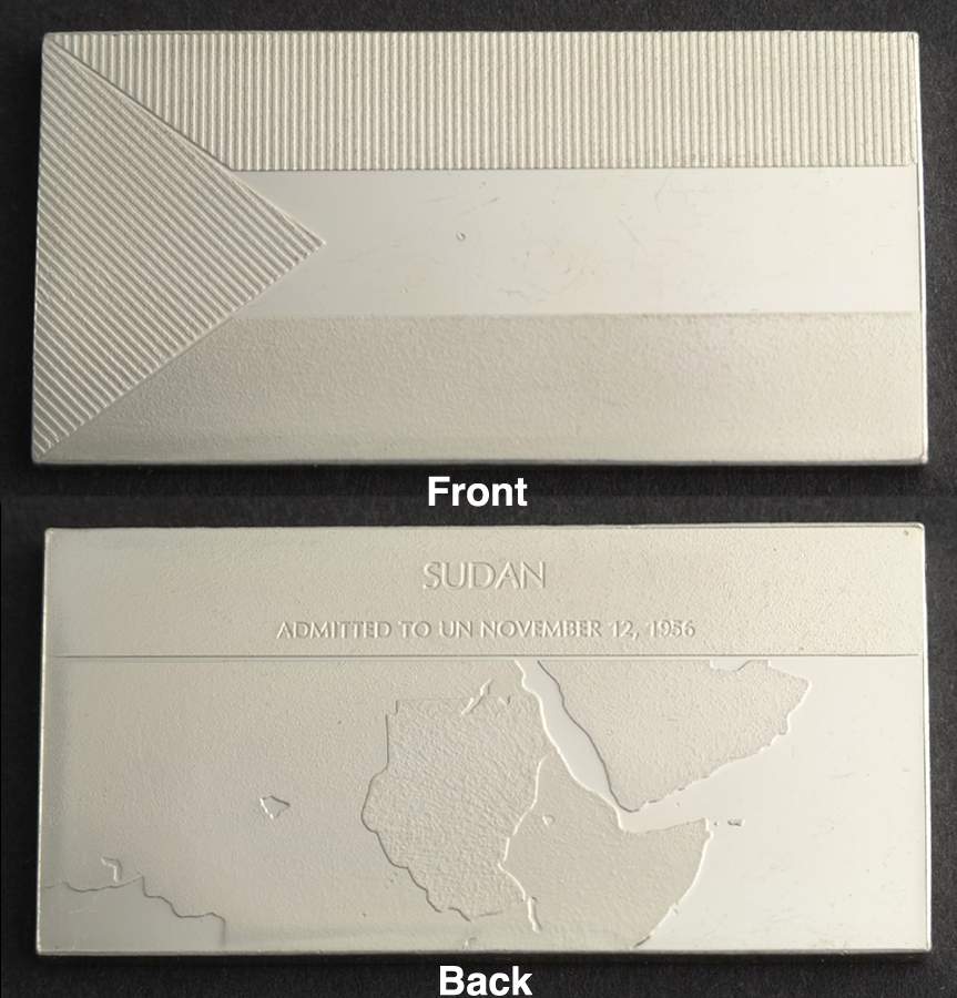 Flags of the United Nations Sudan  - No Box by Franklin Mint-1