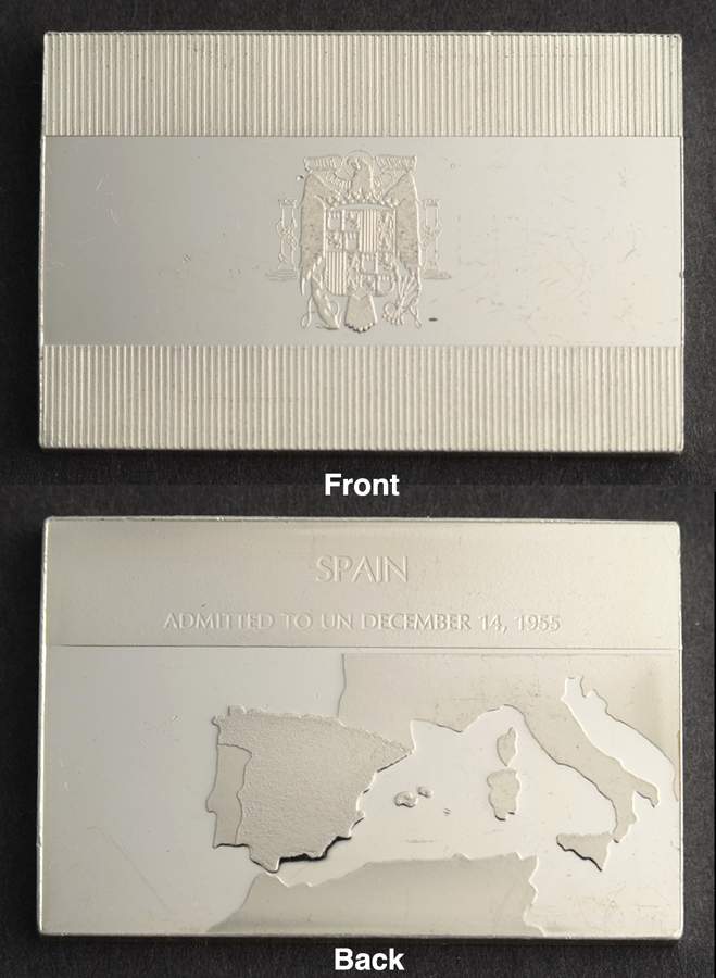 Flags of the United Nations Spain - No Box by Franklin Mint-1