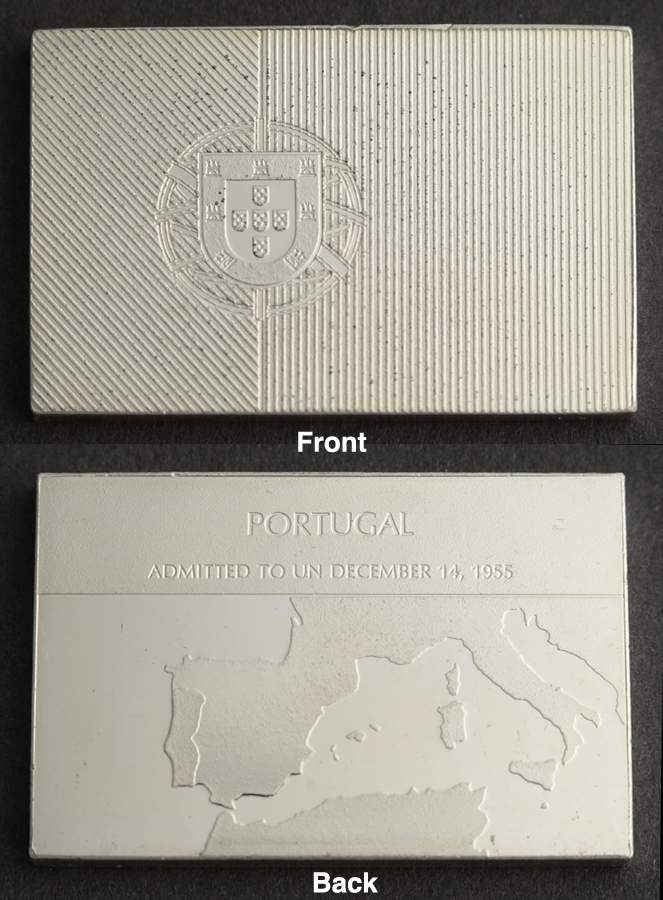 Flags of the United Nations Portugal  - No Box by Franklin Mint-1
