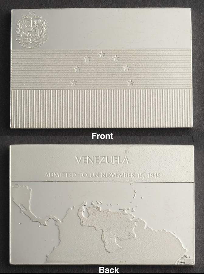 Flags of the United Nations Venezuela  - No Box by Franklin Mint-1