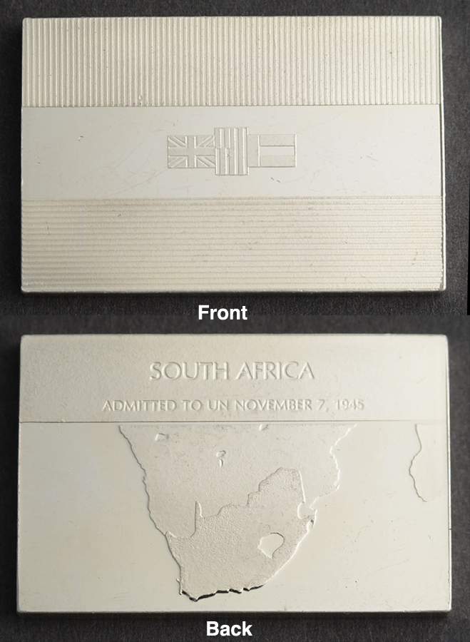Flags of the United Nations South Africa - No Box by Franklin Mint-1