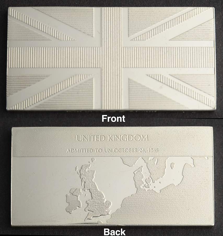 Flags of the United Nations United Kingdom  - No Box by Franklin Mint-1