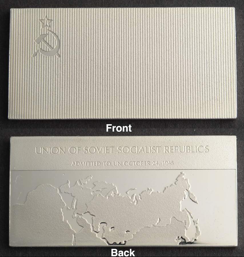 Flags of the United Nations Union Of Soviet Socialist Republics  - No Box by Franklin Mint-1