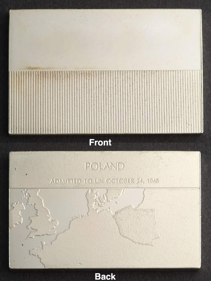 Flags of the United Nations Poland  - No Box by Franklin Mint-1